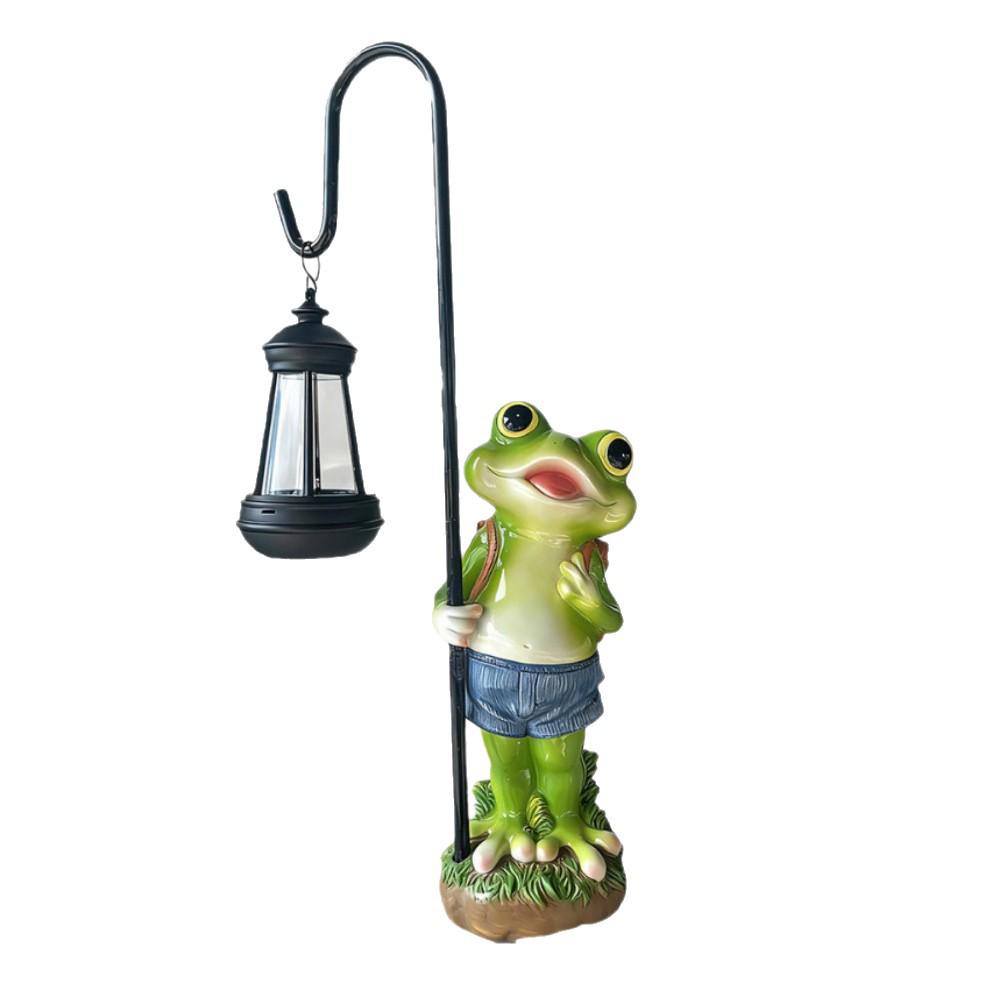 Solar-Powered Cute Frog Garden Lamp: Outdoor Decor for Courtyard, Balcony, Terrace, and Landscaping