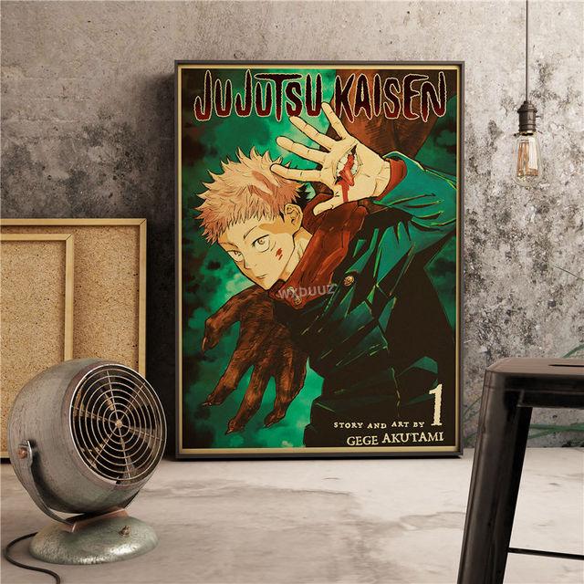 

Японское аниме дзюдзюцу кайсен постер ретро постер настенная живопись исследование дома гостиная украшения 21cm×30cm NoFrame