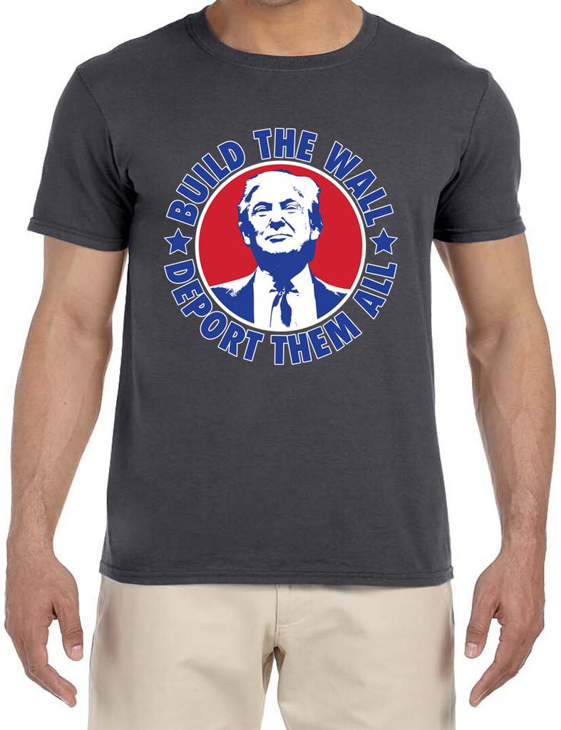 Build The Wall Trump 2024 T-Shirt Maga Trump Vance Merchandise Clothing Tee