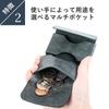 FABRIK Mini Pocket Wallet, Compact Wallet, Mini Wallet, Cowhide Leather, Stylish, Tokyo, Palm-Sized, Dark Green
