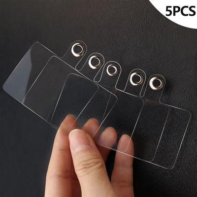 5 Stücke Handy Lanyard Patch Anti-Verlust Feste Karte Telefon Fall Transparent Clip