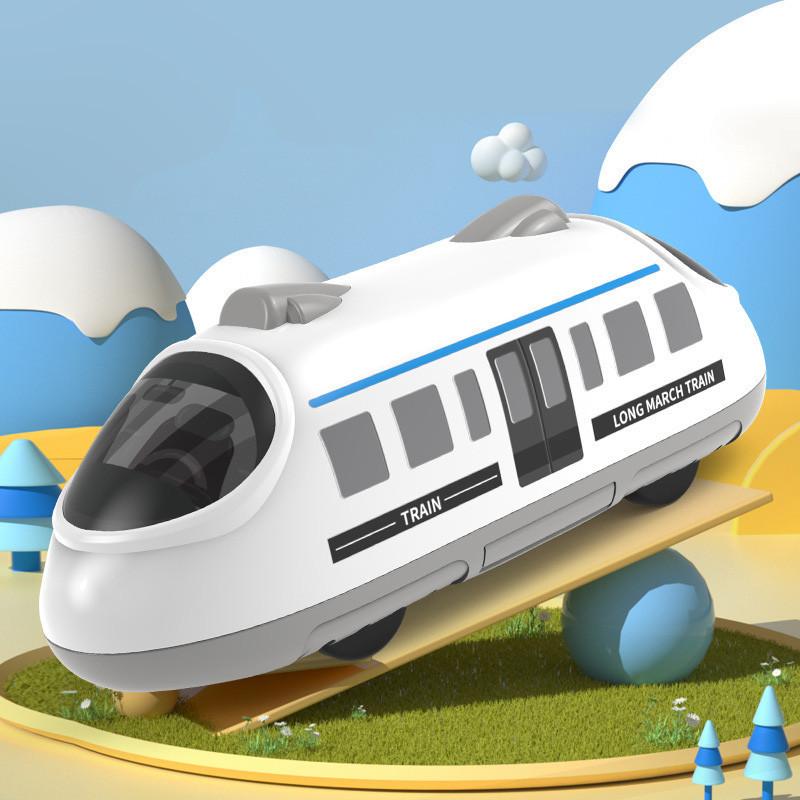 Children's High-speed Train Toy Car Inertial Train Harmony Express Train Model Boy Gift Wholesale Plastic/plasticine Material