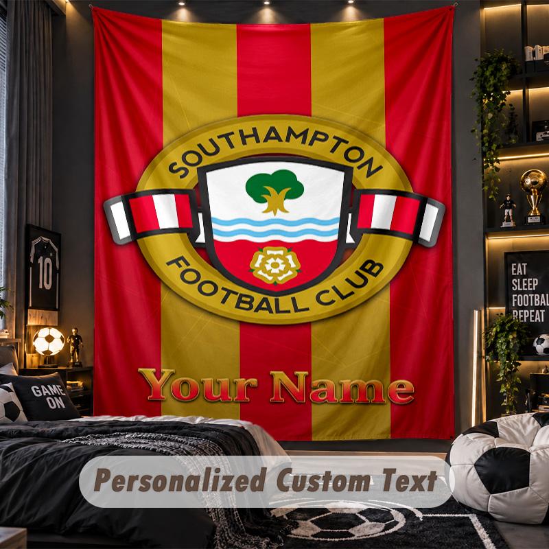 TapestrySouthampton FC Custom Name Text Personalized Wall Hanging Tapestry Home Wall Decor