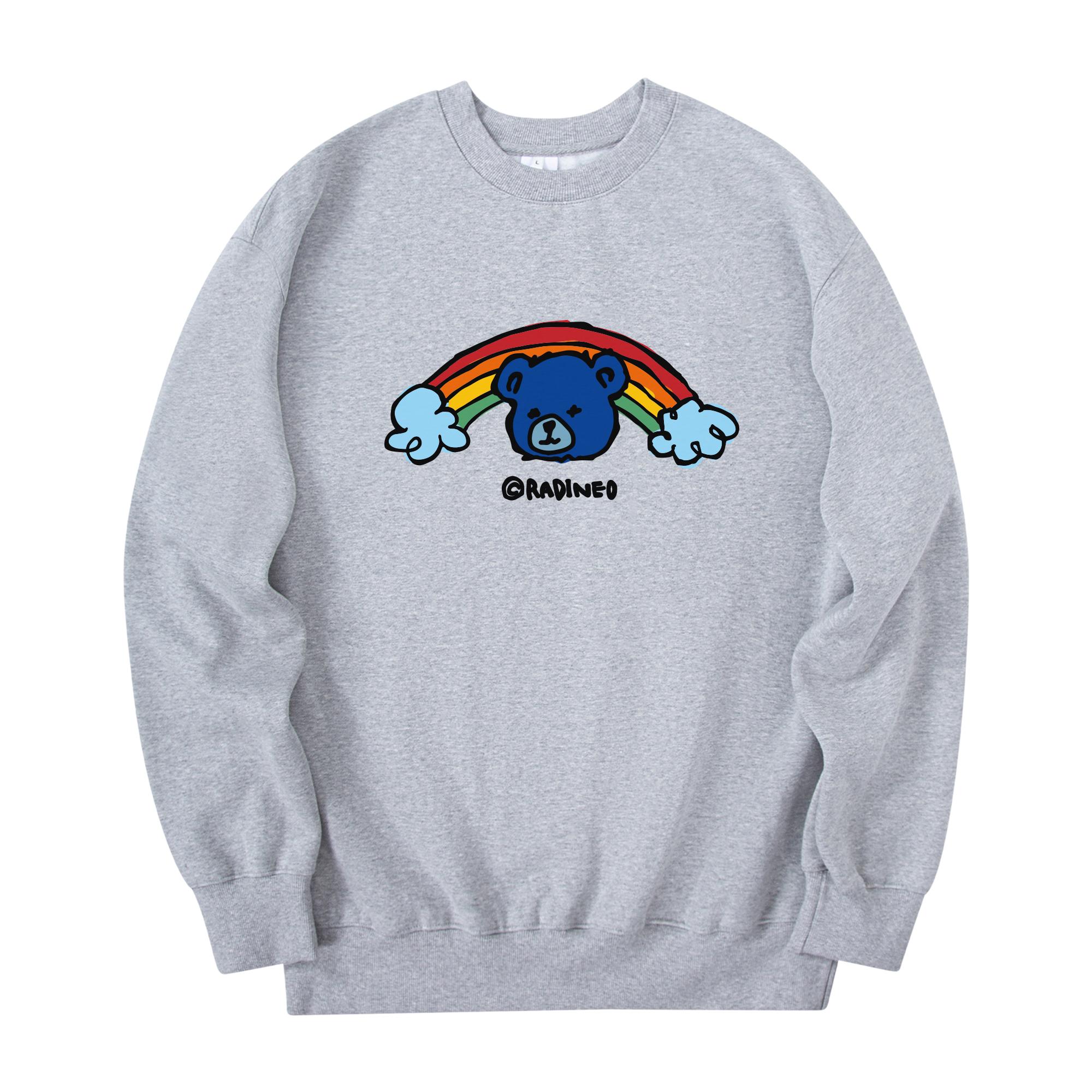 Свитшот Radineo Радужный Мишка Серый Gray (Gray)/Xl