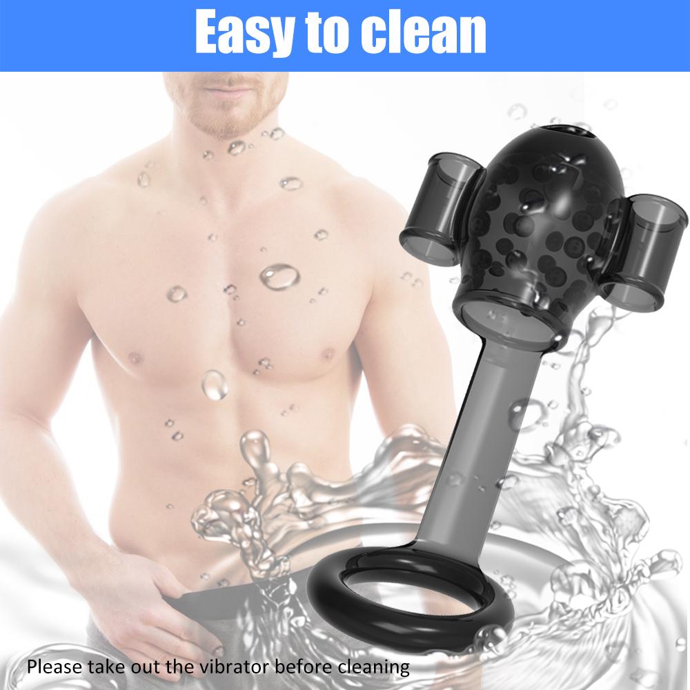 12 Speed Vibration Male Vibrators Masturbator Delay Ejaculation Powerful Glans Trainer Penis Massager Stimulator Sex Toy for Men