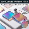 50Pcs Square Holographic Acrylic Rainbow Iridescent Acrylic Radiant Acrylic Sheets  Home Decoration