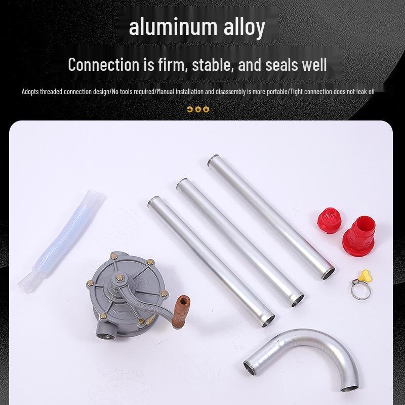 Portable Hand-Crank Aluminum Oil Pump – Quick Self-Priming Diesel Extractor