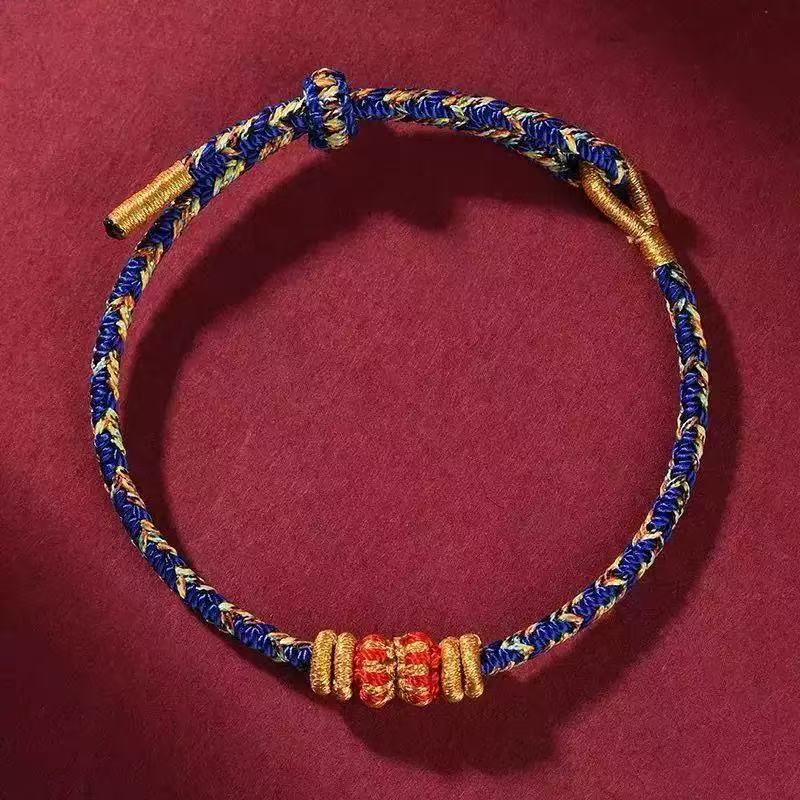 Braided Coloful Rope Lucky Adjustable Bracelet Bangle Women Men Friends Lovers Gift