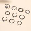 Full Diamond Rings, Jewelry Ins Wind Star Jewelry Women's Niche Light Luxury Ring Set Accessories
