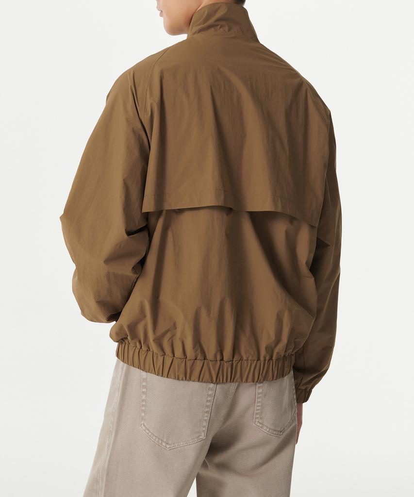 Musinsa Standard Oversized High-Neck Windbreaker Jacket [Light Brown]