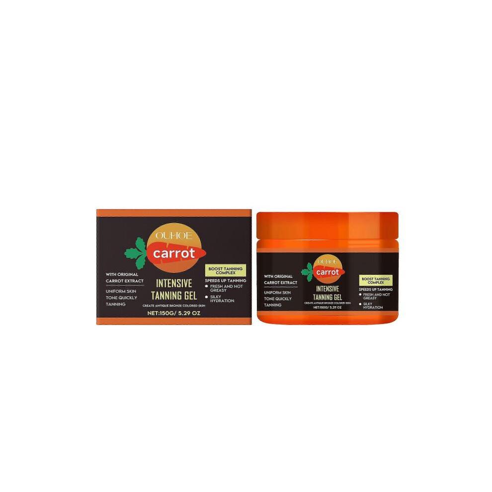 Carrot Tanning Gel - Hydrating, Easy Absorb, Nourishing Skin Tanning Gel for Natural Bronze Glow