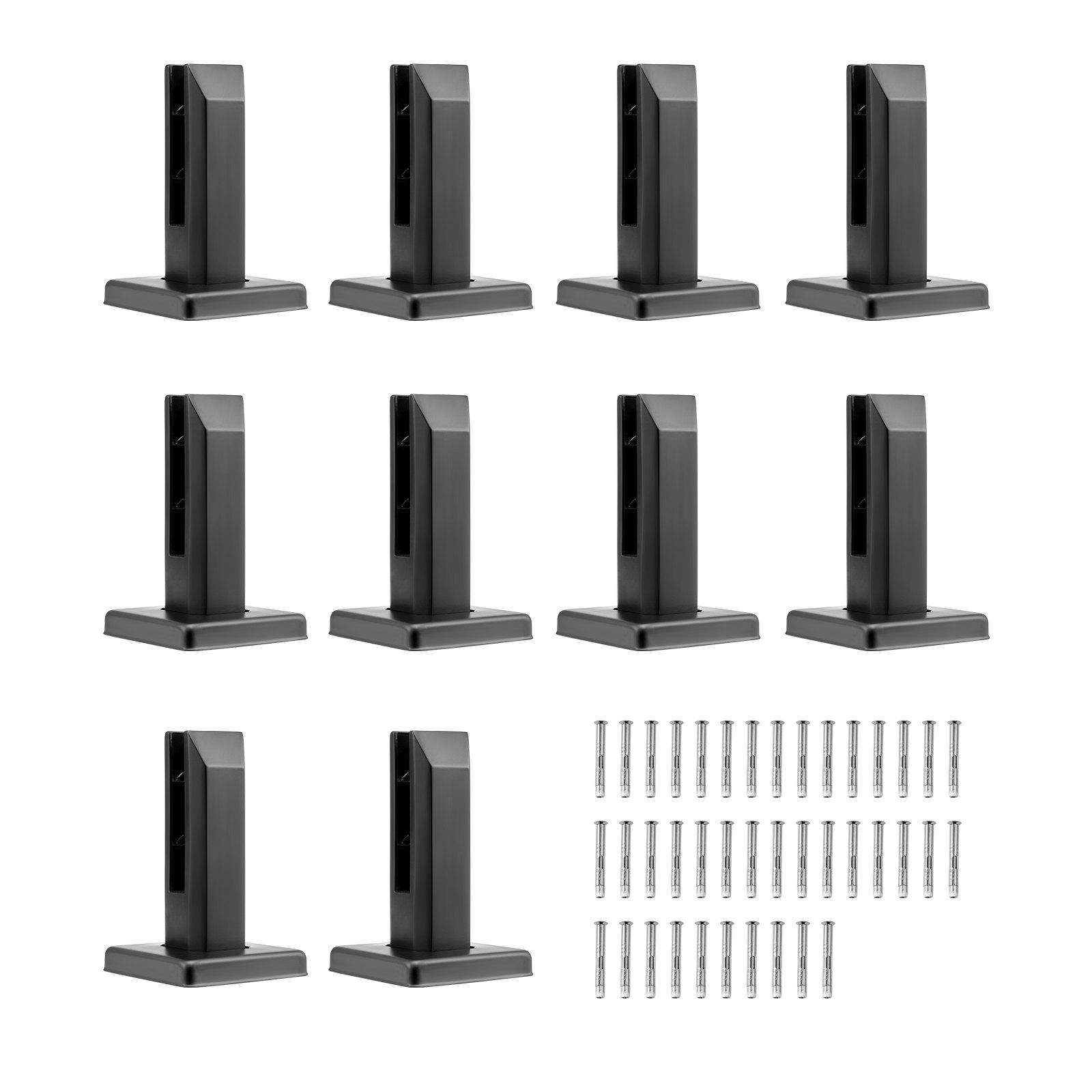 VEVOR Glass Clamp, 10 PCS Square