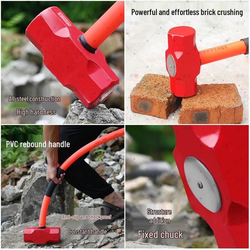Heavy Duty Long Handle Octagonal Demolition Hammer