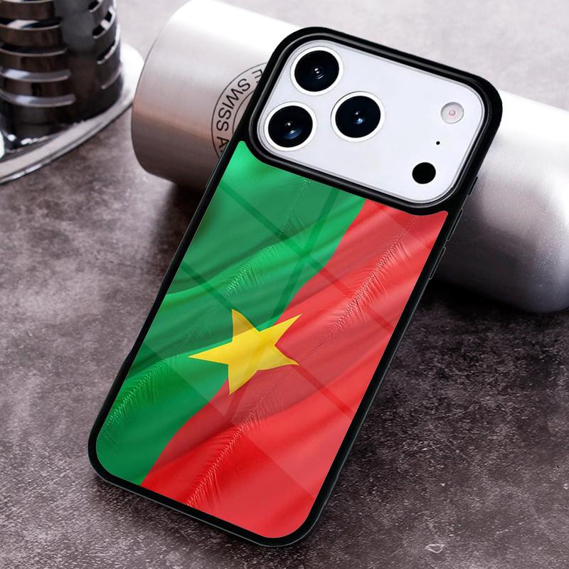 Burkina Faso Flag Phone Case For iPhone 17 16 15 14 13 12 11 Pro Max Plus 17Air Soft Silicone Cover