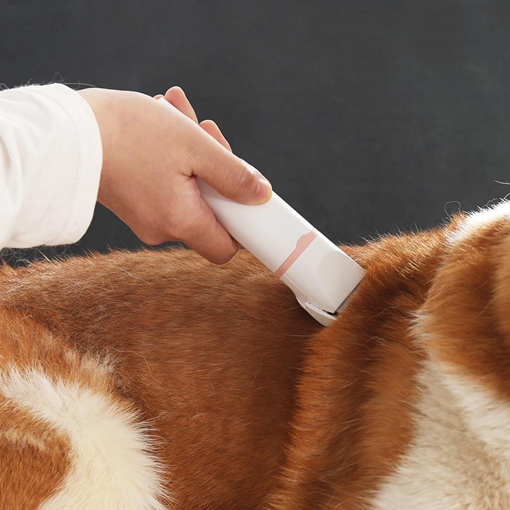 Dog Clippers Grooming Kit 4-in-1 Hair Clipper-Low Noise Paw Trimmer- Rechargeable - Cordless Quiet Nail Grinder Shaver for Cats