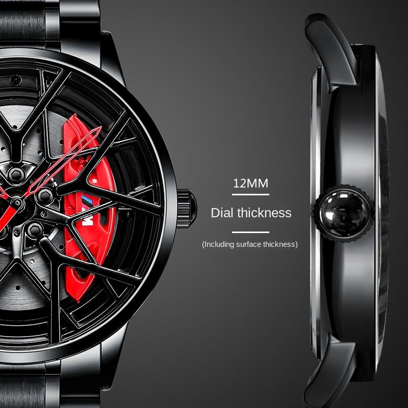 SVJ Watch Men's Original Movement Wheel Watch Hollow Three-dimensional Brake Disc Waterproof Forging Retrofitting Waterproof