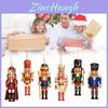 Festive Wooden Nutcracker Soldier Christmas Ornament Ideal For Holiday Cheer And Gifting