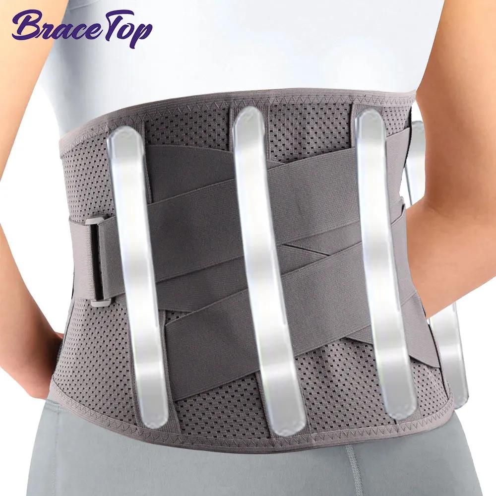

Sports Back Brace For Lower Back Pain Relief Women Men Support Belt With 4 Stays Heavy Duty S