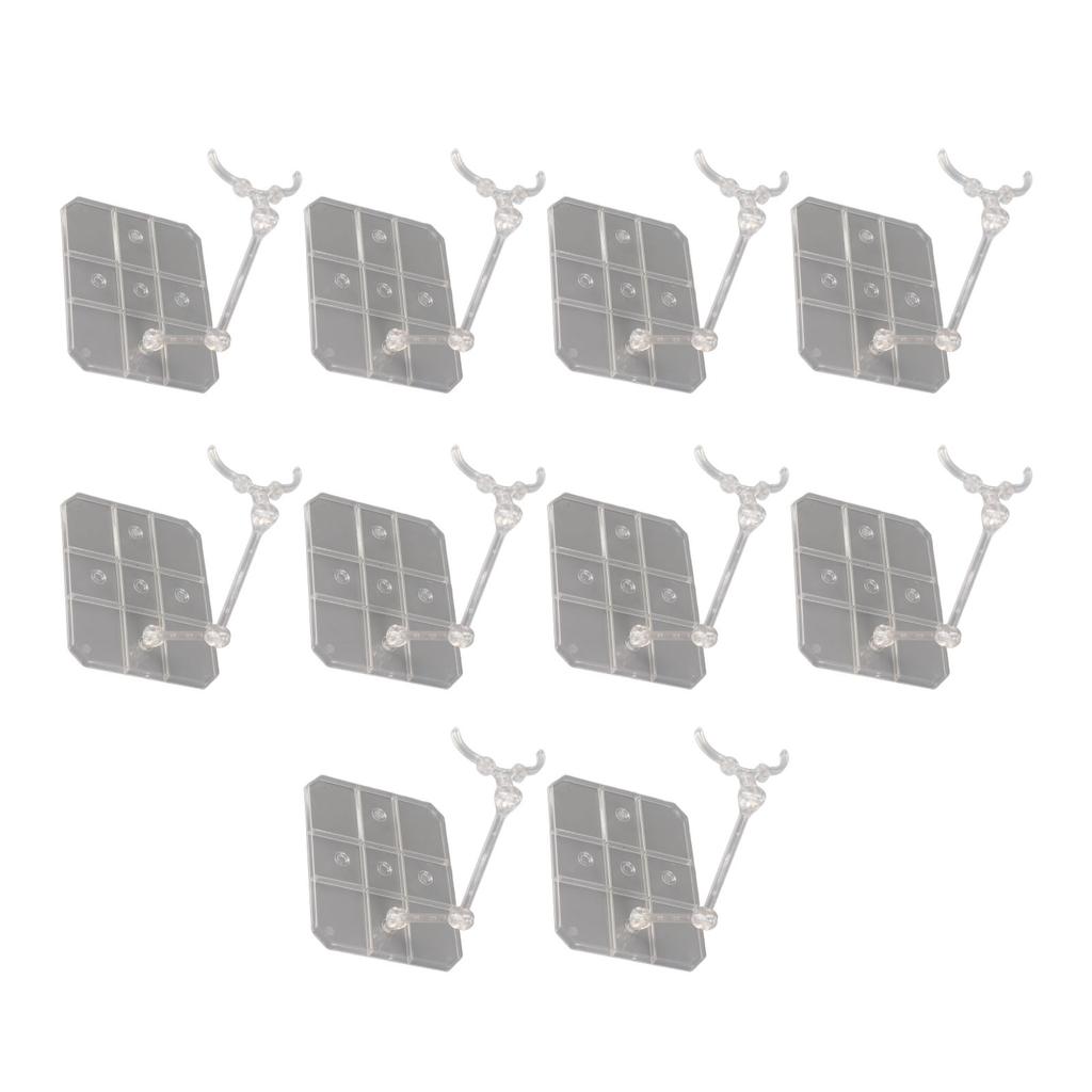 10 Sets Action Figure Stand Transparent Acrylic Anime Figure Display Stand Support Holder Base