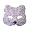 Maschera di Volpe Lupo Peluche Gatti Maschera Mezza Faccia Maschera per Occhi Volpi Gatti Lupo Costume Cosplay per Halloween Mascherate