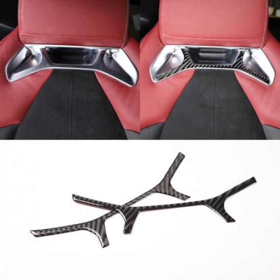 Real Carbon Fiber Rear Seat Back Frame Trim For Toyota Supra A90 -2024
