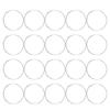 20PCS Stainless Steel AntiRust Expandable Bangle Adjustable DIY Handmade Silver Bracelet