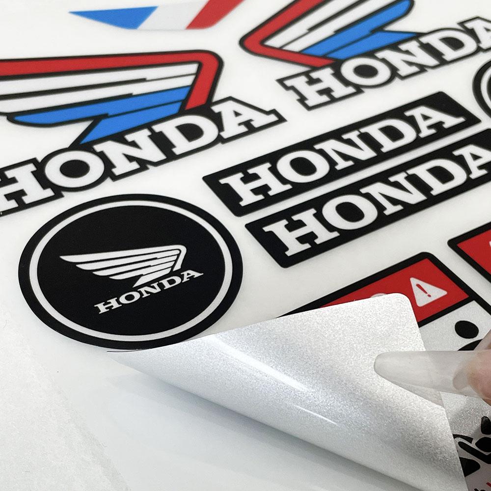 Reflective Stickers Creative Racing N5 Wings Logo Decals for Honda Motorcycle Helmet Fuel Tank Car Computer Suitcase