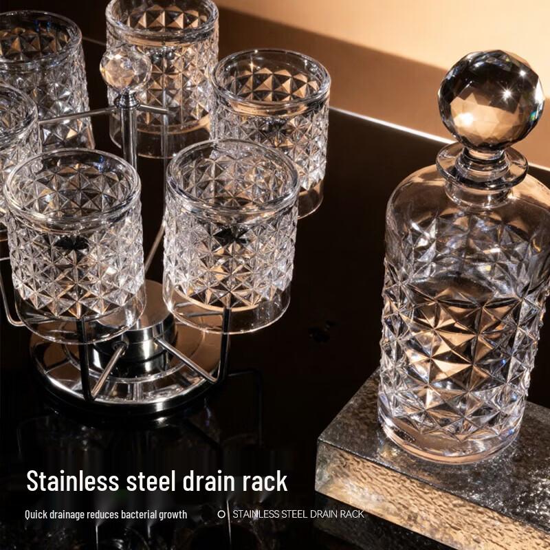 FANKAQI Luxury Crystal Whiskey Glass Set