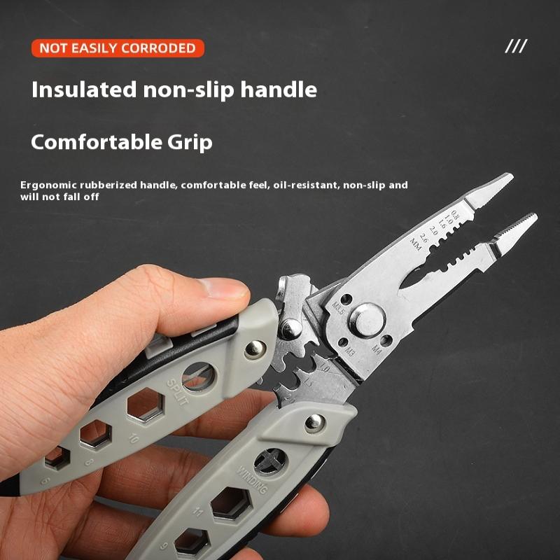 1 Piece Electrician Special Wire Stripping Tool For Winding Cutting Wire Multifunctional Wire Stripping Pliers