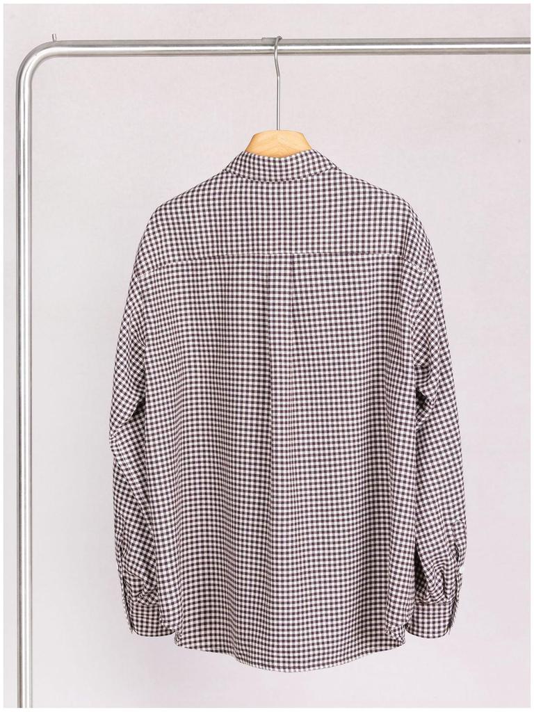 2025 New Women's Korean-Style Plaid Brushed Shirt - Loose Fit