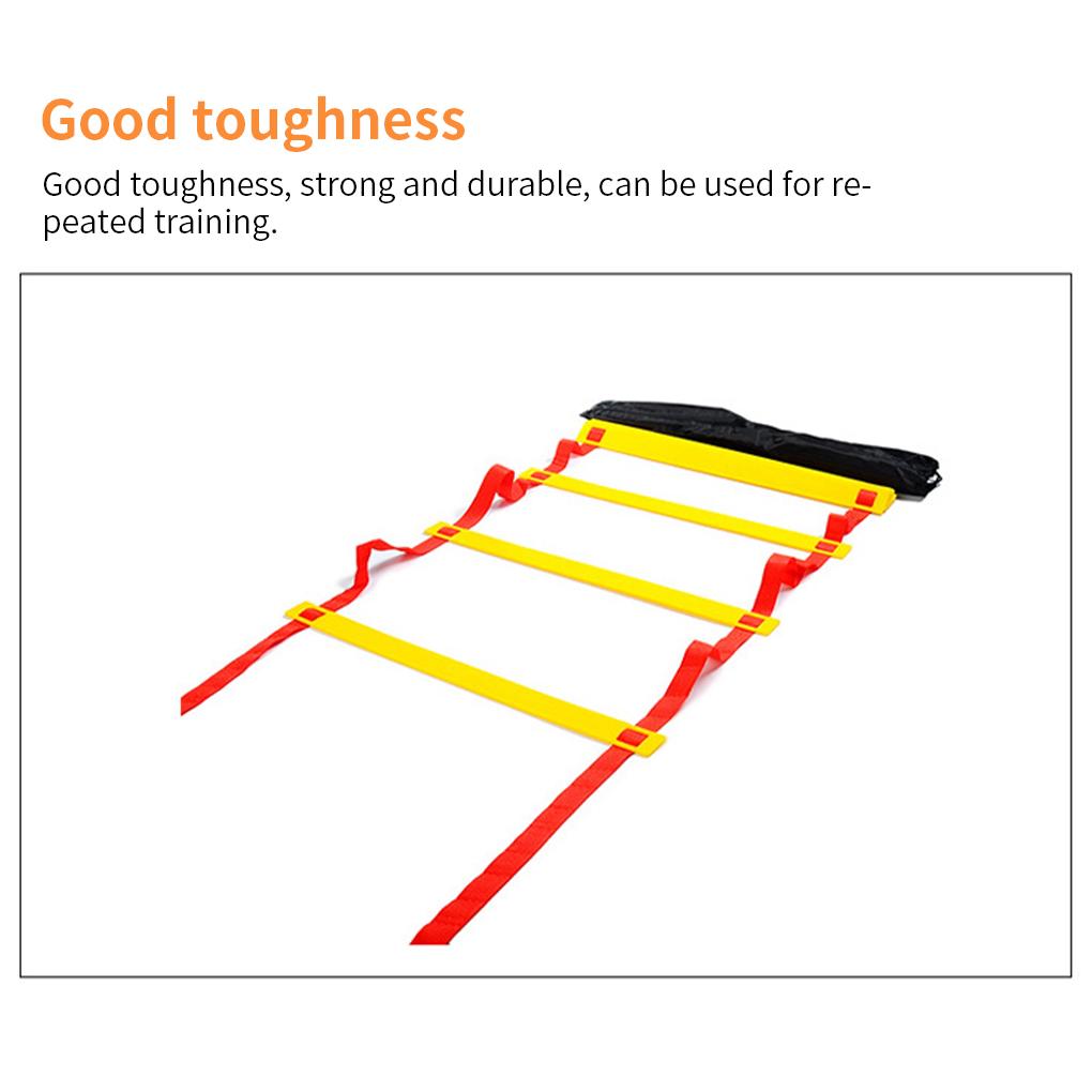 Agility Ladder (13/16/19 Feet) for Agility Training & Footwork Exercise - with 6/12/21 Plastic Rungs