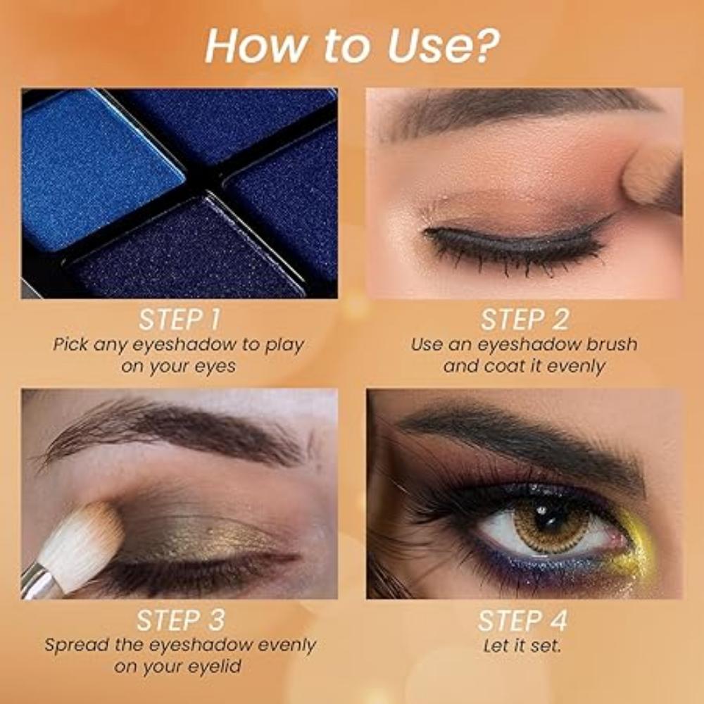 Little One 4-in-1 Eyeshadow Palette | Ultra Pigmented, Easy To Blend | Long Lasting Eye Make Up Kit |Wild Out-07