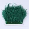 8-10Cm Ostrich Trim Khaki Feather Ribbon Fringe For Sewing High Quality Plumas Crafts Costumes Party Decoration