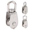 Marine Pulley Stainless Steel Lifting Single Pulley Block Wire Rope Hanging Towing Wheel for Sailboa