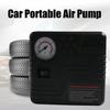 Car Emergency Air Pump Auto Tire Inflator DC 12V With Pressure Gauge Cigarette Lighter Plug Compact Portable For SUV Truck