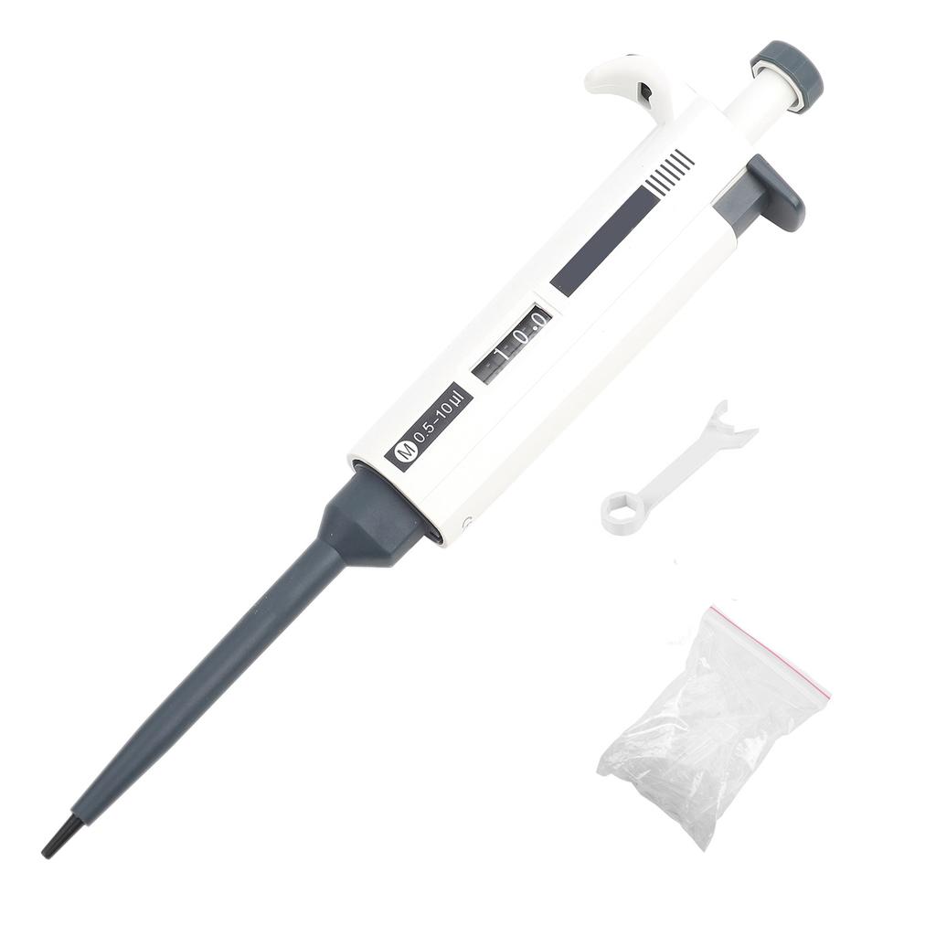 1pc Single Channel Manual Adjustable Pipette Pipettor Pipet Laboratory Tool 0.5~10ul