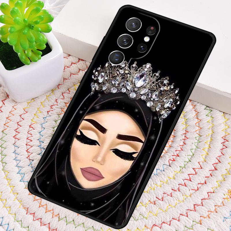Arab Woman With Niqab Face eye Phone Case for Samsung Galaxy note 10 pro S26 Ultra S23 S24 FE S25 S21 S22 PLUS shockproof Cove