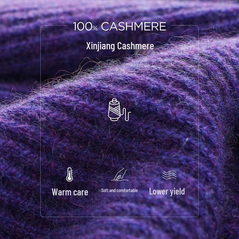 Kemeng Boka Women's 100% Cashmere Crew Neck Sweater