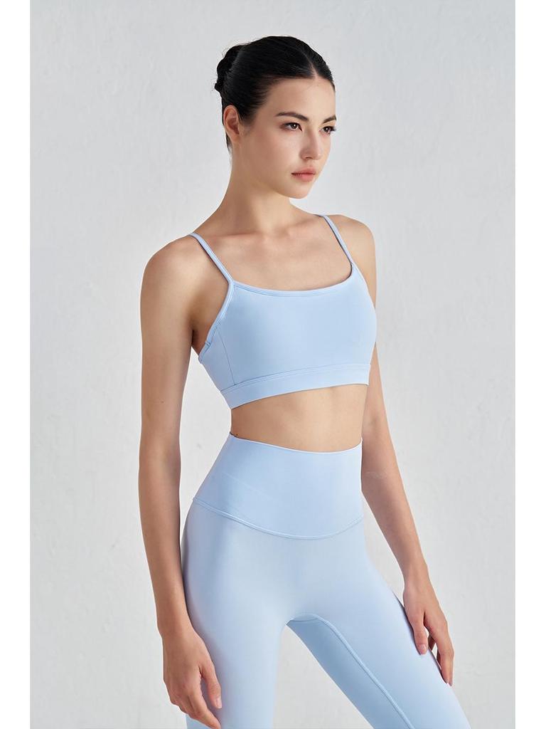 Kätzchenohren-Sport-BH mit Riemchenrücken - Damen-Fitness-Tanktop