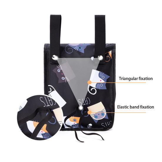 Geantă Bicicletă Impermeabilă Capacitate Mare Design cu Buton Strat Dublu Ghidon Tub Față