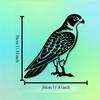 1pc Majestic Falcon Metal Wall Art, Rust-Resistant Raptor Sculpture for Garden & Living Room Decor