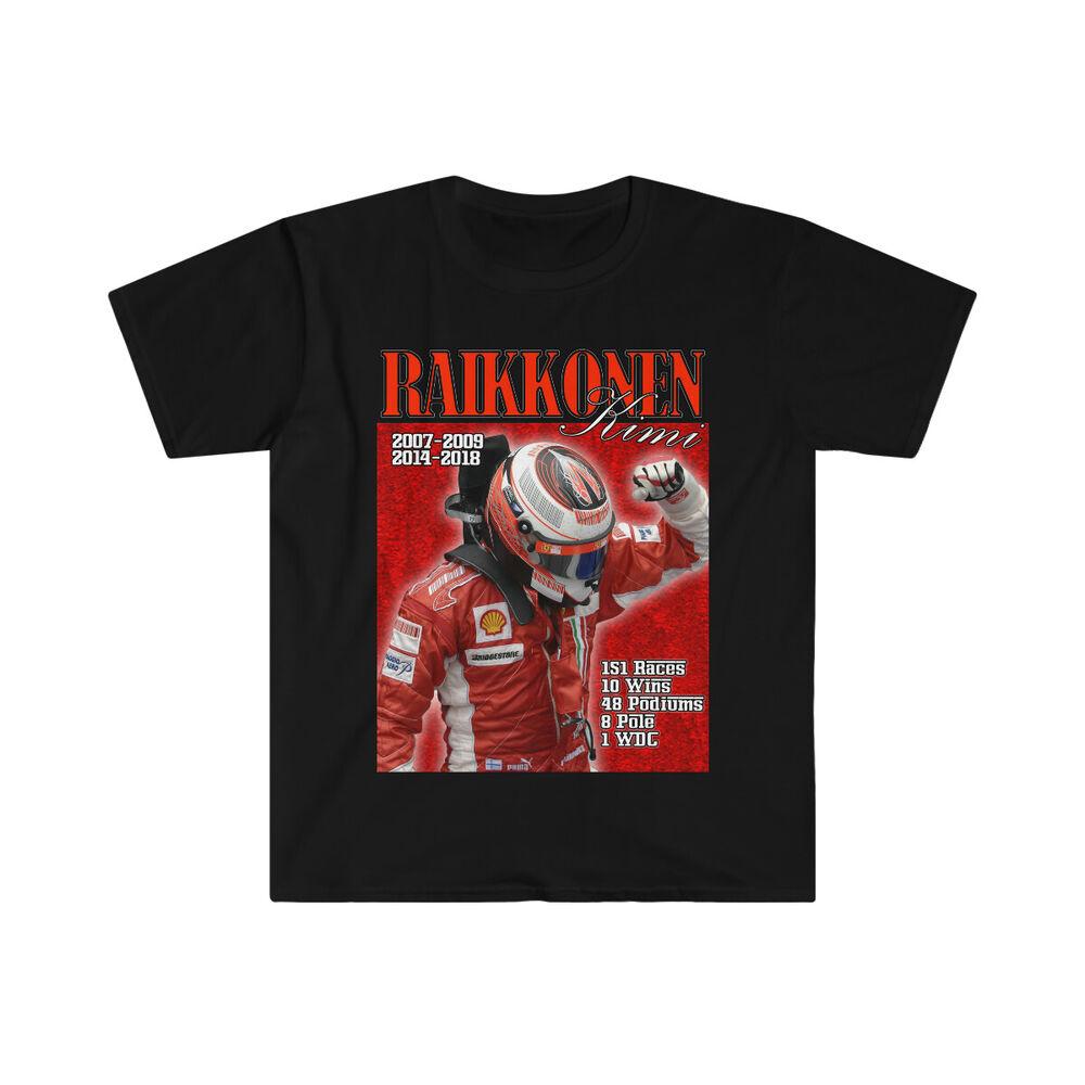 

Футболка унисекс Kimi Raikkonen Tribute Bootleg Ferrari F1 2007 2009 2014 2018