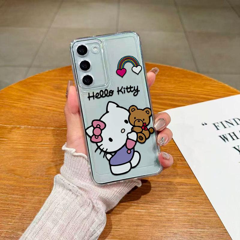 

Samsung S21-S25 Ultra Cartoon Transparent Drop-proof Case S23+