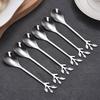 Stainless Steel Leaf Dessert Utensil Set
