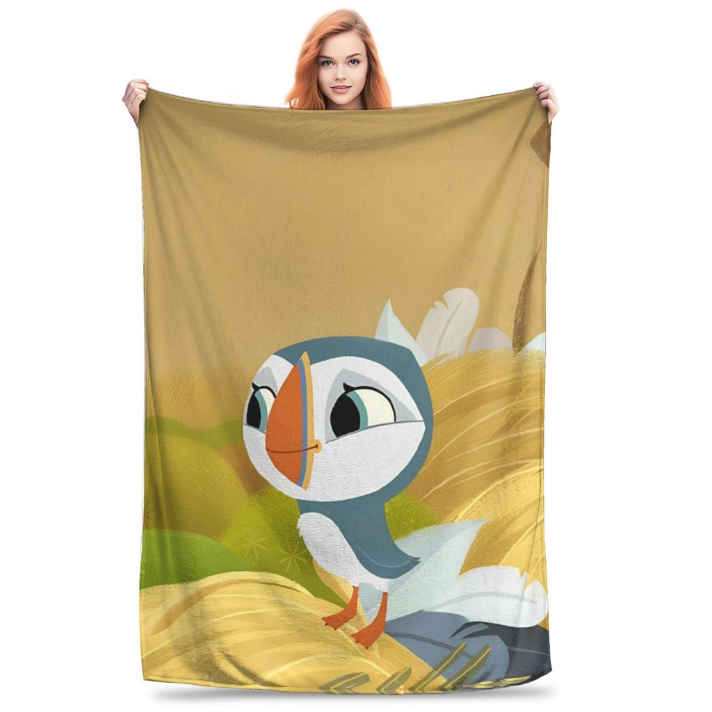 Puffin Rock Zeichentrick   Flaneldecke  Tolle Überwurfdecke für Bett Sofa Couch 200x150cm Teppichstück