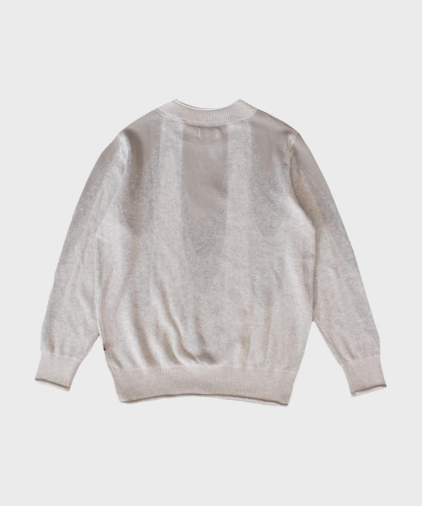 Aneodeogipeuteu (M) Jacquard Tropfen Pullover Stein