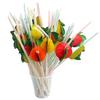 Yousheng 50Pcs Fruit Disposable Drinking Straw Wedding Birthday Party Decoration Favors