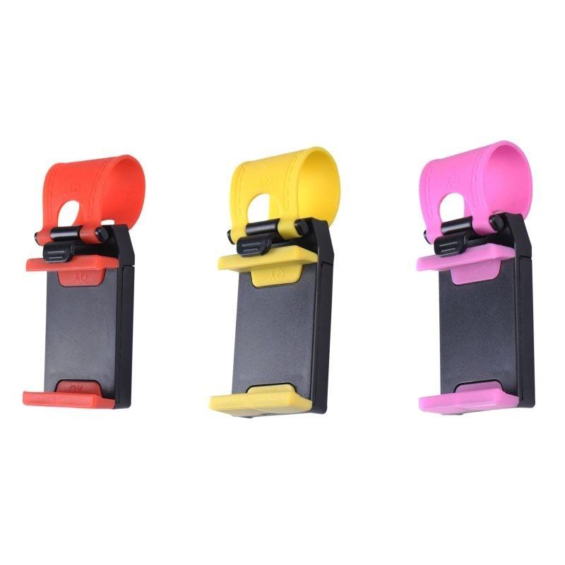 Roter fauler Autolenkrad-Handyhalter Universal-Kunststoff Großhandel