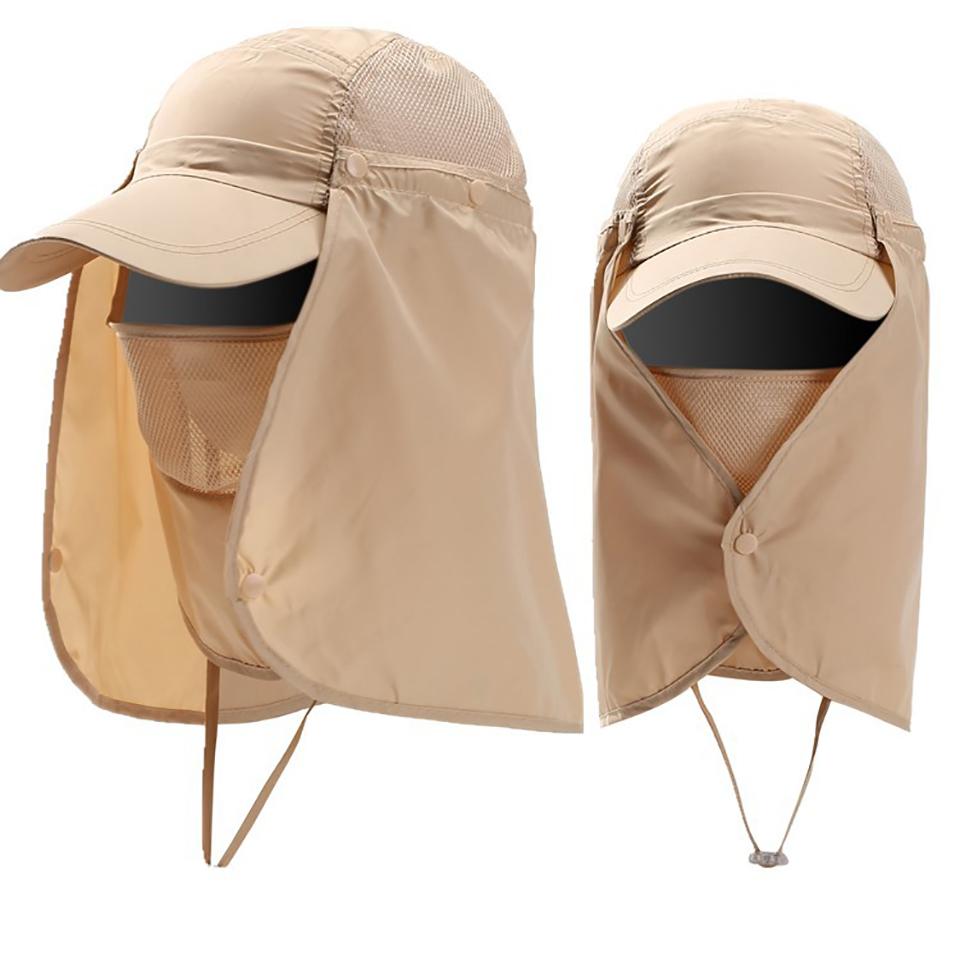 Sunscreen Hat Breathable Quick-drying Sunscreen Hat Fishing Mountaineering UV Protection Hat Full Face Sun Hat Men Women