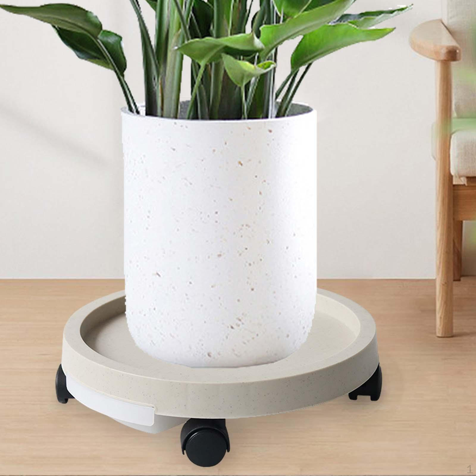 

Мобильная подставка для растений на роликах для легкой мобильности внутри и снаружи помещений Beige 24.4cm